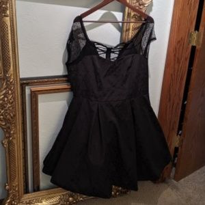 Black Brocade dress